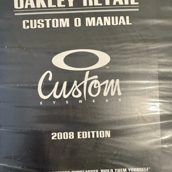 Oakley Eyewear Customization Guide/ Retail book Rare. The only book of this year